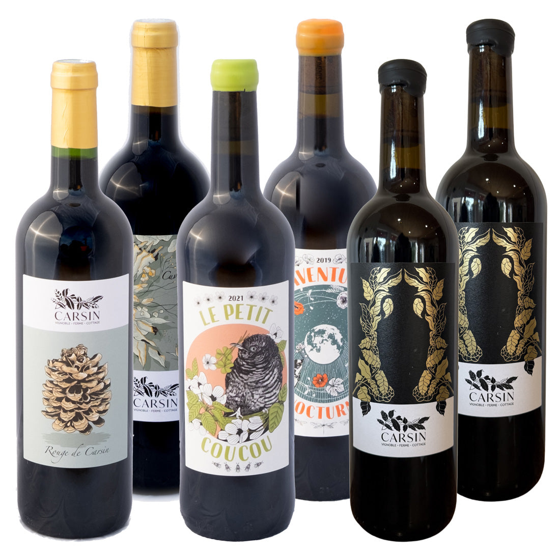 Carsin punaviinien -maistelulaatikko