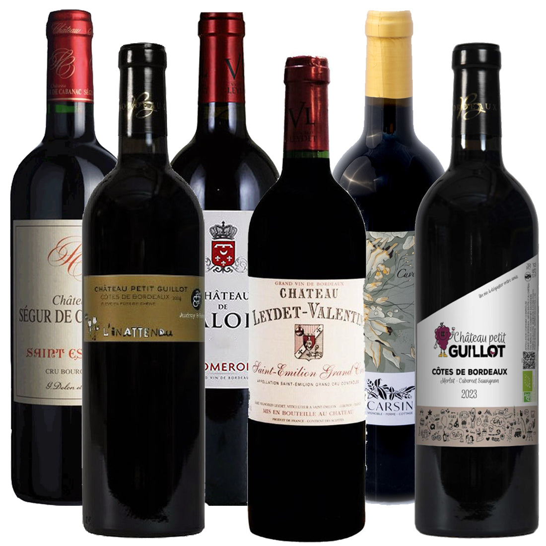 Punainen Bordeaux -maistelulaatikko