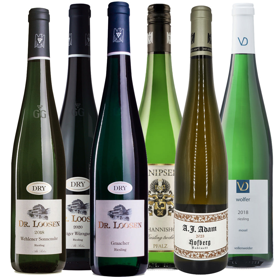 Saksalainen Riesling -maistelulaatikko