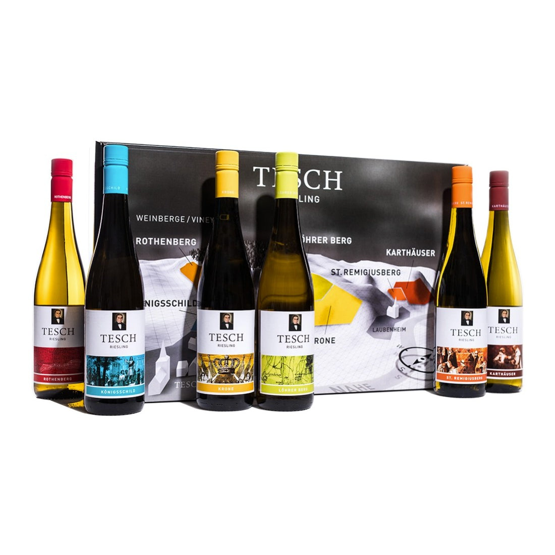 Tesch: Kuusi Rieslingiä -maistelulaatikko
