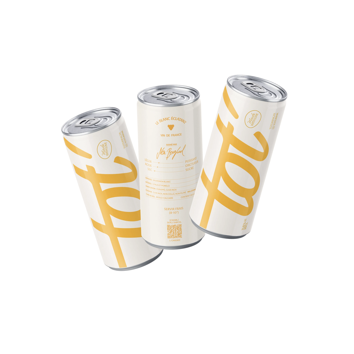 TOT -valkoviinitölkki, 3-pack