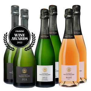 Viinilehden Vuoden samppanja 2022: Gratiot-Pillière -maistelulaatikko